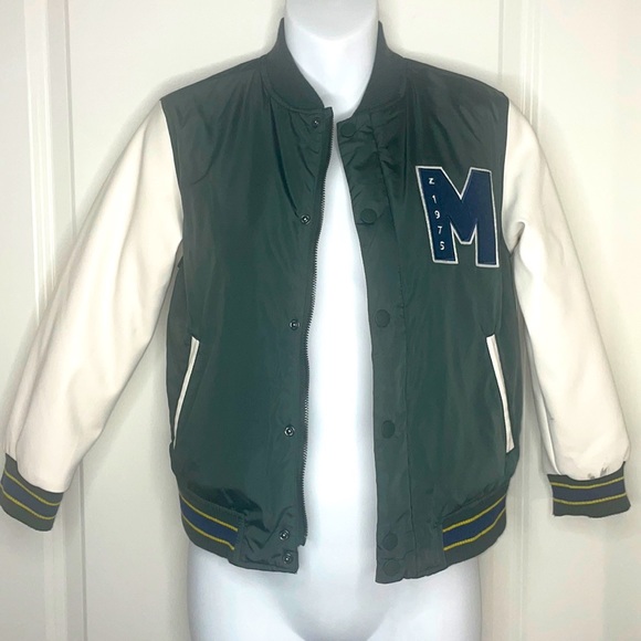 ZARA BOYS LETTERMAN JACKET - Picture 2 of 8